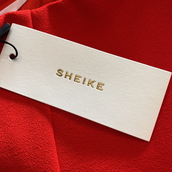 π NWT - Sheike Freefall One Shoulder Red Dress π - Picture 9 of 10